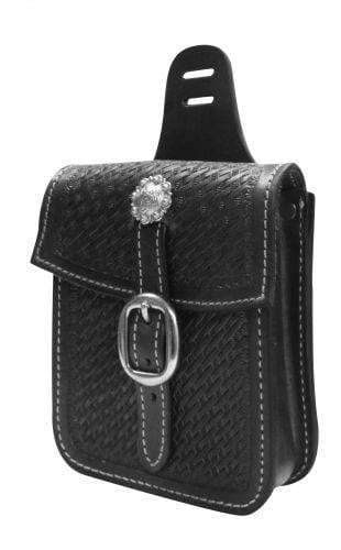 Showman Showman Basket Tooled Saddle Pocket