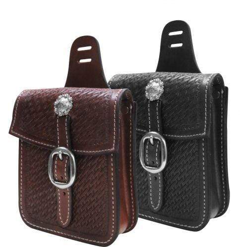 Showman Showman Basket Tooled Saddle Pocket