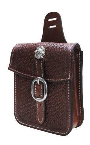 Showman Showman Basket Tooled Saddle Pocket