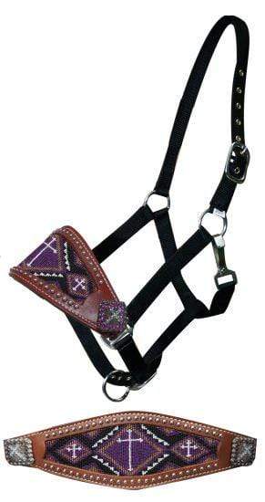 Showman Showman Beaded Bronc Nose Halter