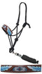 Showman Showman Beaded Inlay Rope Halter With Painted Feathers