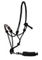 Showman Showman Beaded Nose Cowboy Knot Rope Halter With 7' Lead