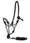 Showman Showman Beaded Nose Cowboy Knot Rope Halter With 7' Lead
