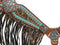 Showman Showman Bejeweled Metallic Leopard Print Headstall Set