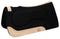 Showman Showman Black Felt Built Up Pad With Argentina Cow Leather Trim