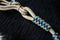 Showman Showman Braided Natural Rawhide Romal Reins with Leather Popper