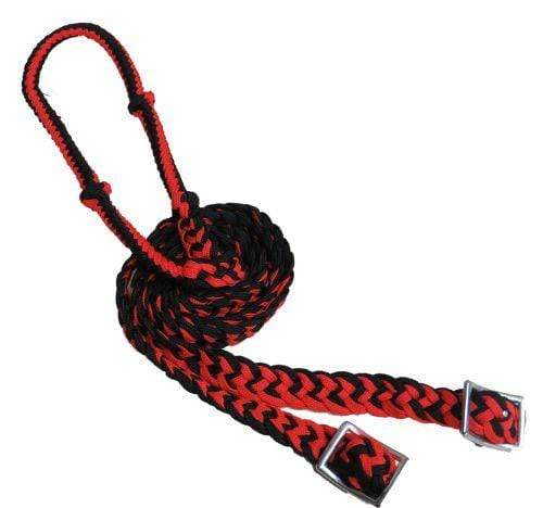 Showman Showman Braided Nylon Barrel Reins
