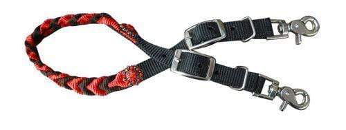 Showman Showman Braided Nylon Wither Strap With Conchos