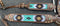 Showman Showman Browband Headstall Set with Wool Southwest Blanket Inlay