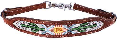 Showman Showman Cactus and Navajo Beaded Design Wither Strap