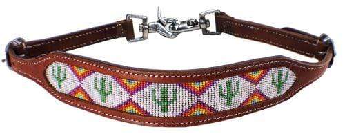 Showman Showman Cactus and Triangle Beaded Design Wither Strap