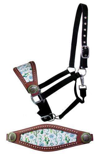 Showman Showman Cactus Print Adjustable Bronc Halter