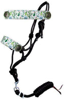 Showman Showman Cactus Print Cowboy Knot Rope Halter with Leather Nose