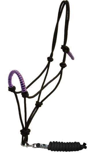 Showman Showman Cowboy Knot Rope Halter With 7' Lead