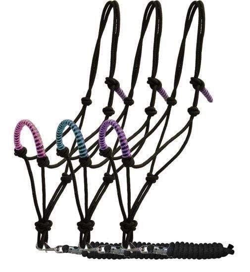 Showman Showman Cowboy Knot Rope Halter With 7' Lead