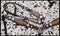 Showman Showman Cowhide Inlay Browband Headstall Set