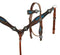 Showman Showman Crystal Rhinestone Headstall Set With Blue Inlay