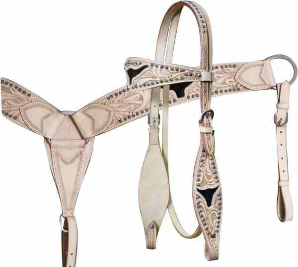 Showman Showman Cut Out Steer Head Headstall Set