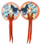 Showman Showman Distressed Running Horse Leather Bit Guards with "Kick the Dust Up"