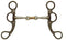Showman Showman Engraved Antique Brown Steel Bit With Dog Bone Center
