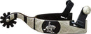 Showman Showman Engraved Silver Accented Spur With Reining Horse