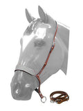 Showman Showman Glitter Overlay Leather Tie Down Noseband And Strap