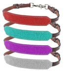 Showman Showman Glitter Overlay Leather Wither Strap