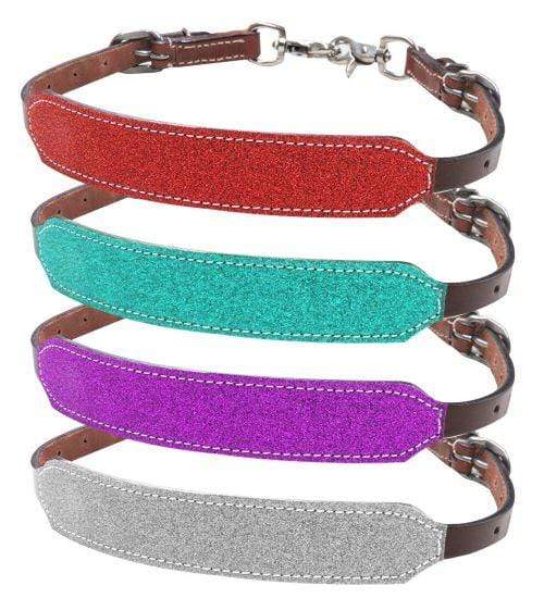 Showman Showman Glitter Overlay Leather Wither Strap