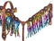 Showman Showman Hand Painted Feather Sunflower and Cactus Headstall Set