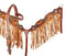 Showman Showman Hand Painted Sunflower and Cactus Fringe Headstall Set