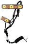 Showman Showman Hand Painted Sunflower Rope Halter with Leather Nose