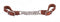 Showman Showman Harness Leather Adjustable Curb Chain with Double Chain