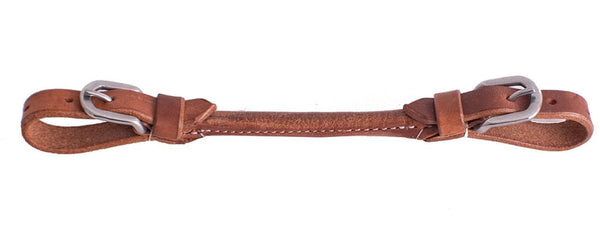 Showman Showman Harness Leather Adjustable Rolled Center Curb Strap