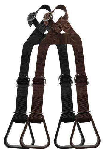 Showman Showman Heavy Duty Nylon Adjustable Buddy Stirrups