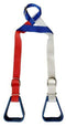 Showman Showman Heavy Duty Red, White, and Blue Nylon Adjustable Buddy Stirrups