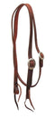 Showman Showman Heavy Oiled Harness Leather Split Ear Headstall