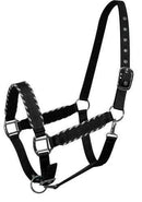 Showman Showman Horse Size Nylon Halter With Rope Border Design