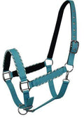 Showman Showman Horse Size Nylon Halter With Rope Border Design