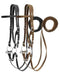 Showman Showman Horse Size Nylon Headstall With Snaffle Bit