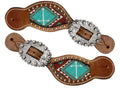 Showman Showman Ladies Beaded Cross Spur Straps