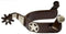 Showman Showman Ladies Brown Steel Silver Show Spur With Texas Star