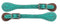 Showman Showman Ladies Glitter Leather Spur Straps