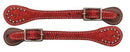 Showman Showman Ladies Glitter Leather Spur Straps