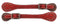 Showman Showman Ladies Glitter Leather Spur Straps