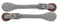 Showman Showman Ladies Glitter Leather Spur Straps