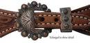 Showman Showman Ladies Size Argentina Cow Leather Copper Concho Spur Straps