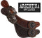 Showman Showman Ladies Size Argentina Cow Leather Raised Cross Concho Spur Straps