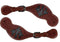Showman Showman Ladies Size Cross Design Spur Straps
