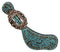 Showman Showman Ladies Size Leather Spur Straps with Filigree Print