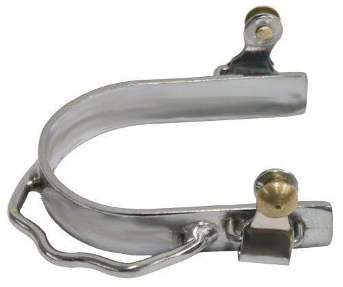 Showman Showman Ladies Size Nickel Plated Bumper Spurs